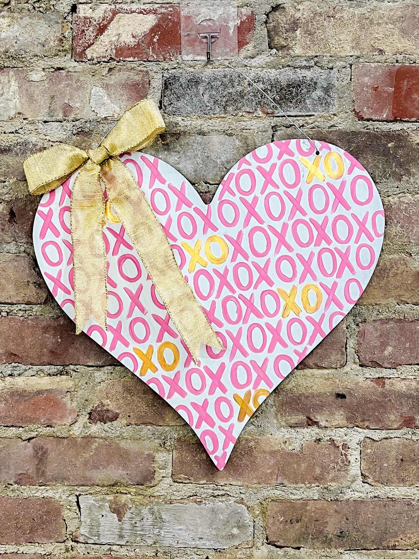 Pink XO Door Hanger