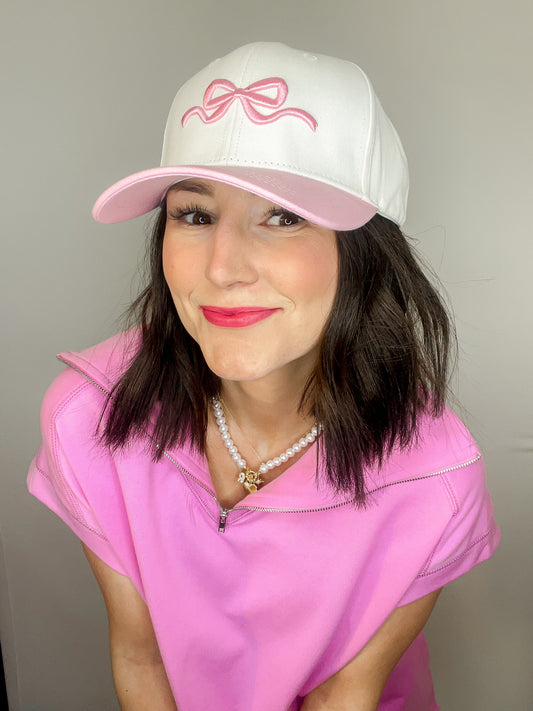 Pink Bow Hat