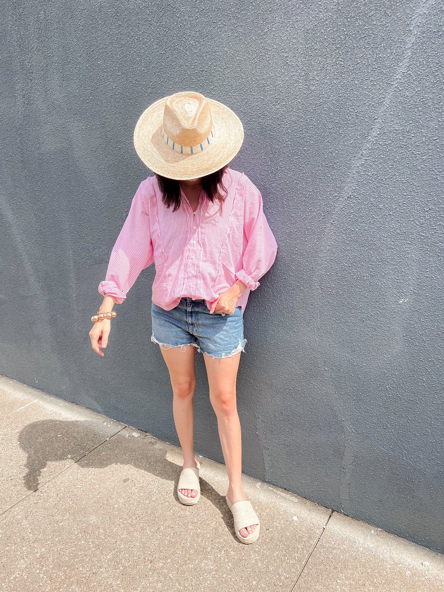 Petal Pink Collared Blouse