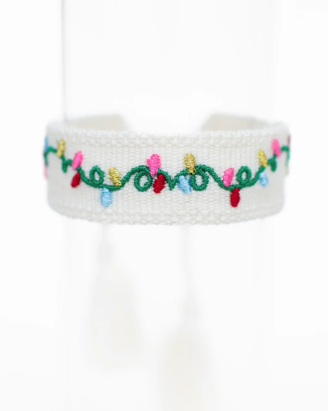 Canvas Bracelet - Christmas Lights