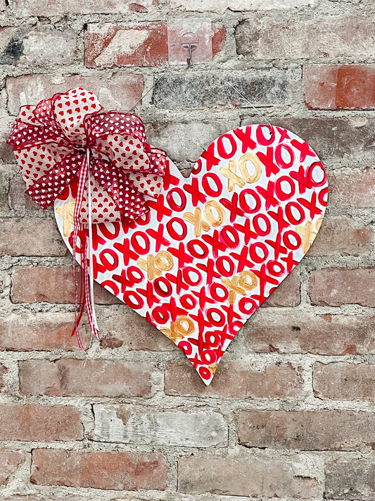 Red XO Door Hanger