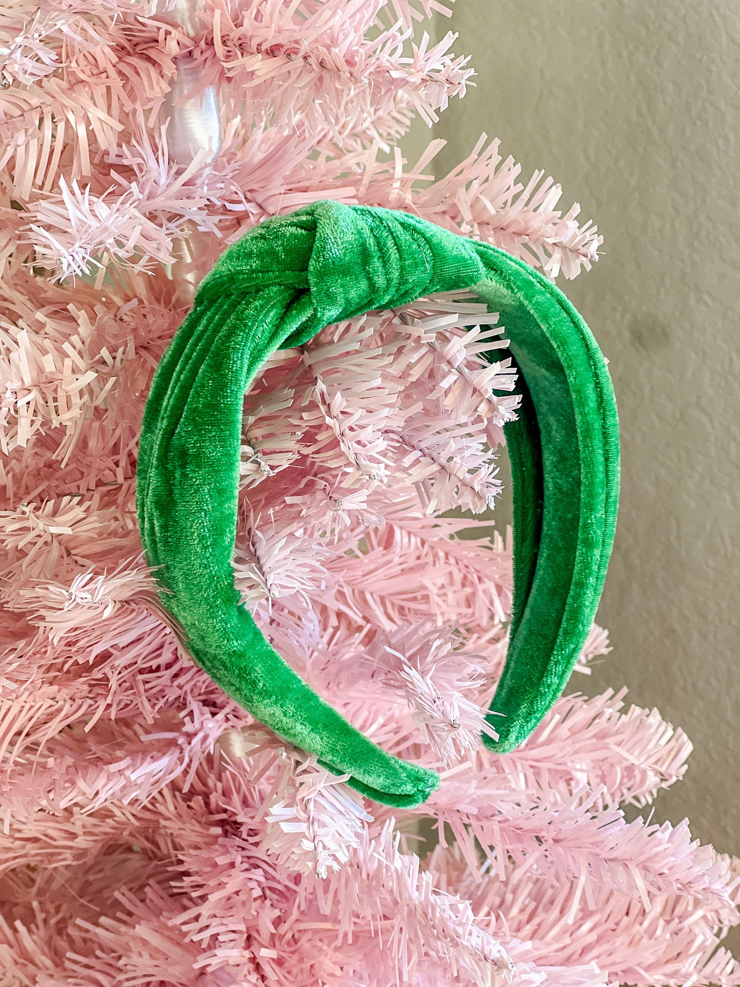 Green Velvet Headband