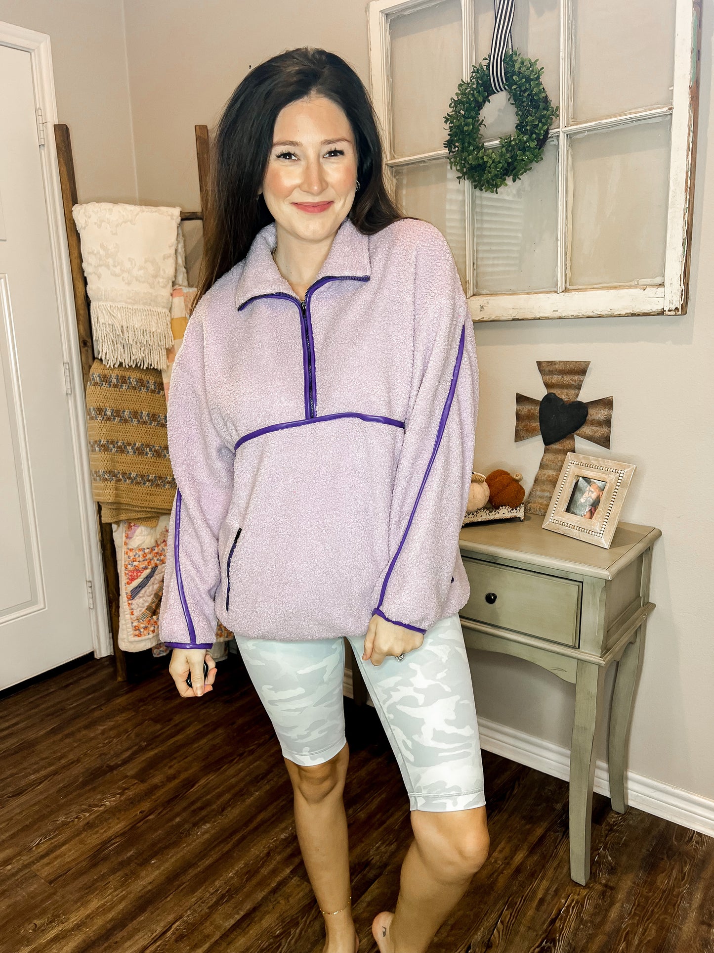 Lavender Teddy Pullover