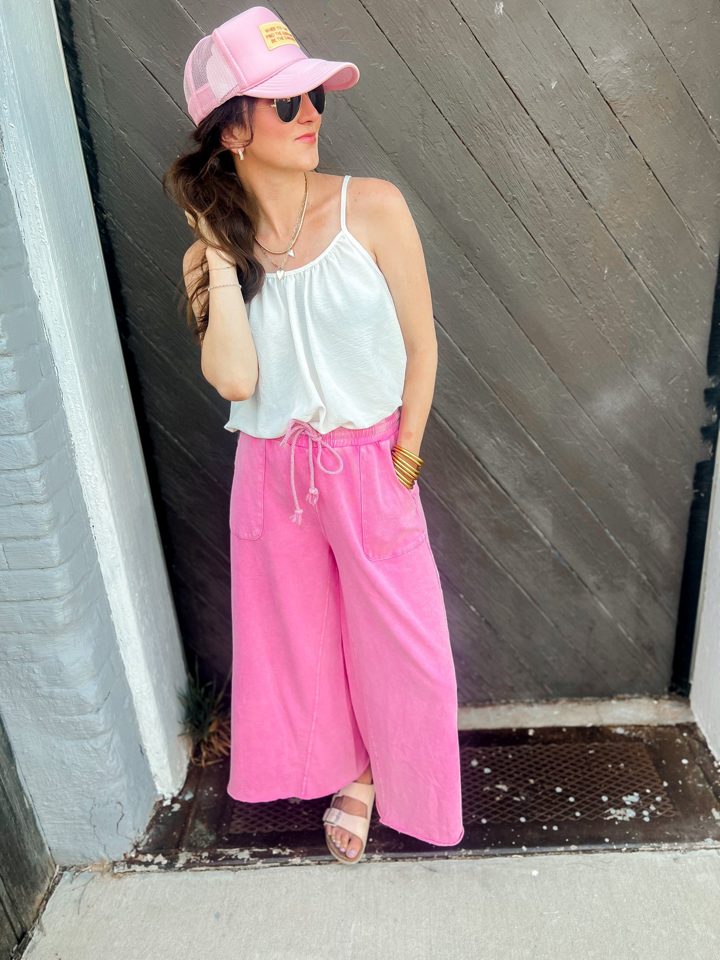 Barbie Pink Wide Leg Pants